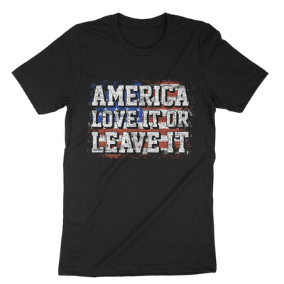 Black America Love It Or Leave It T-Shirt#color_black