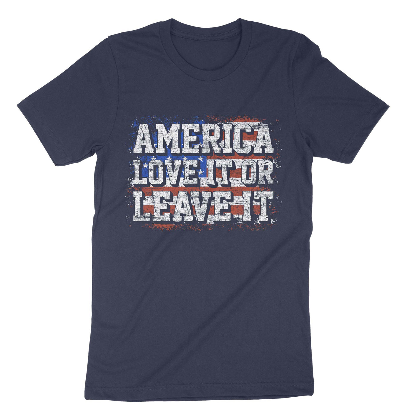 Navy America Love It Or Leave It T-Shirt#color_navy