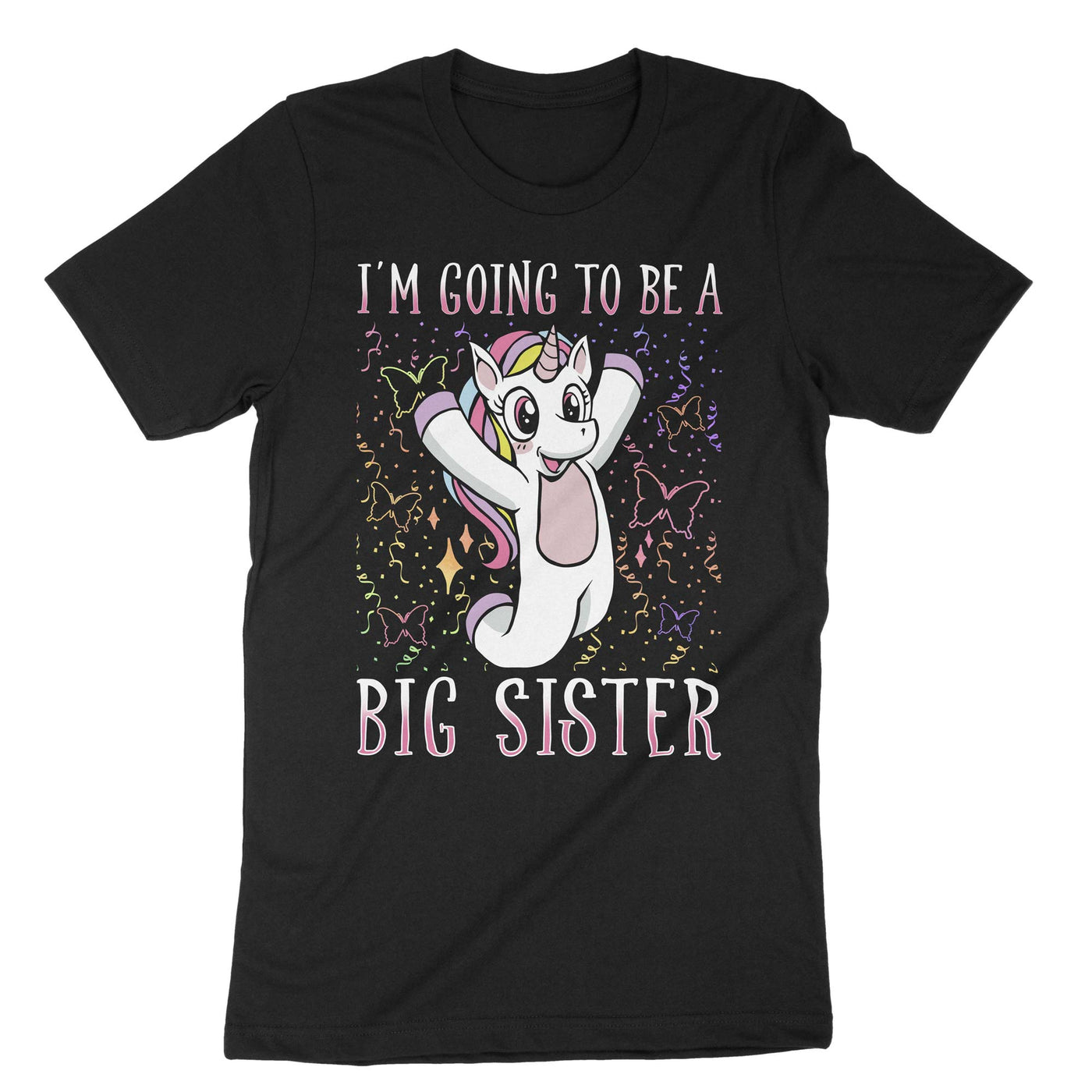 Black Im Going To Be A Big Sister T-Shirt#color_black