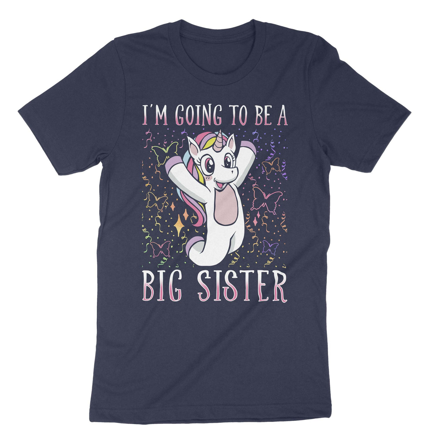 Navy Im Going To Be A Big Sister T-Shirt#color_navy