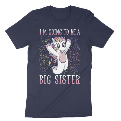 Navy Im Going To Be A Big Sister T-Shirt#color_navy