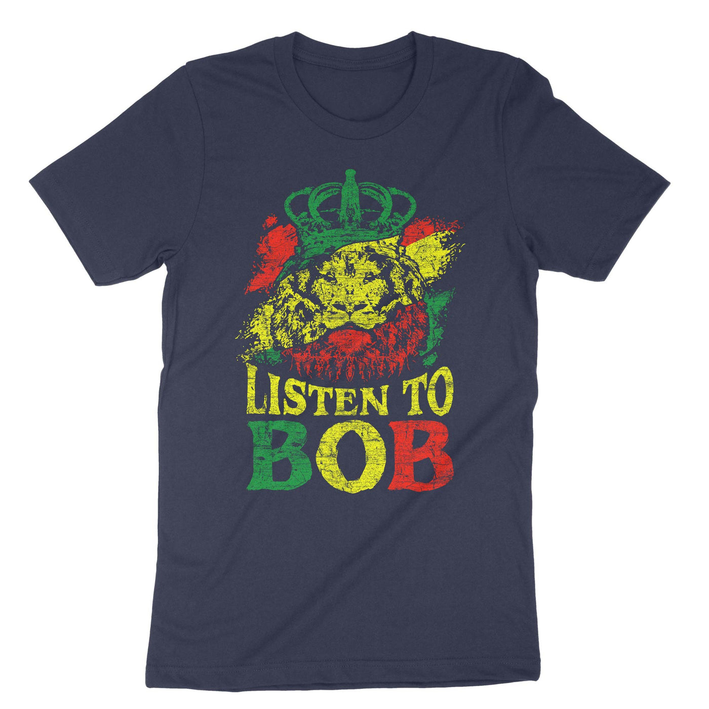 Navy Listen To Bob T-Shirt#color_navy