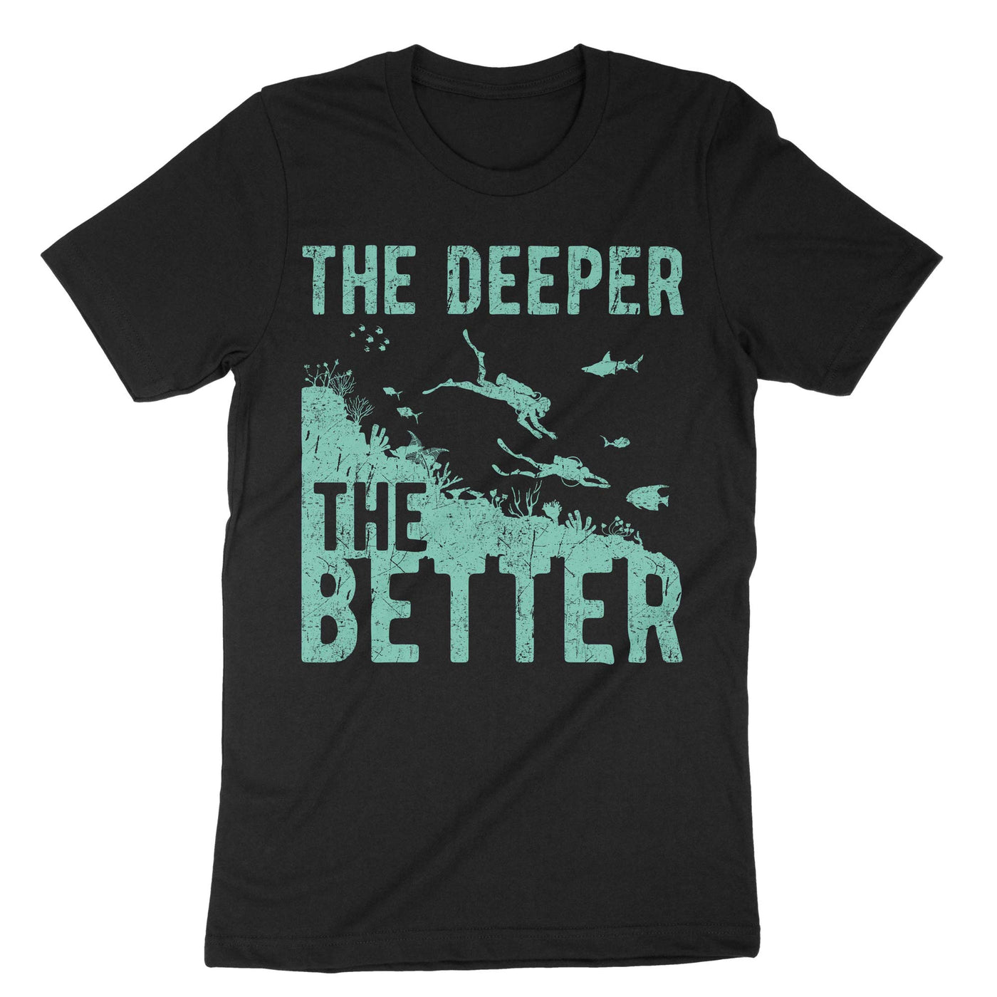 Black The Deeper The Better T-Shirt#color_black