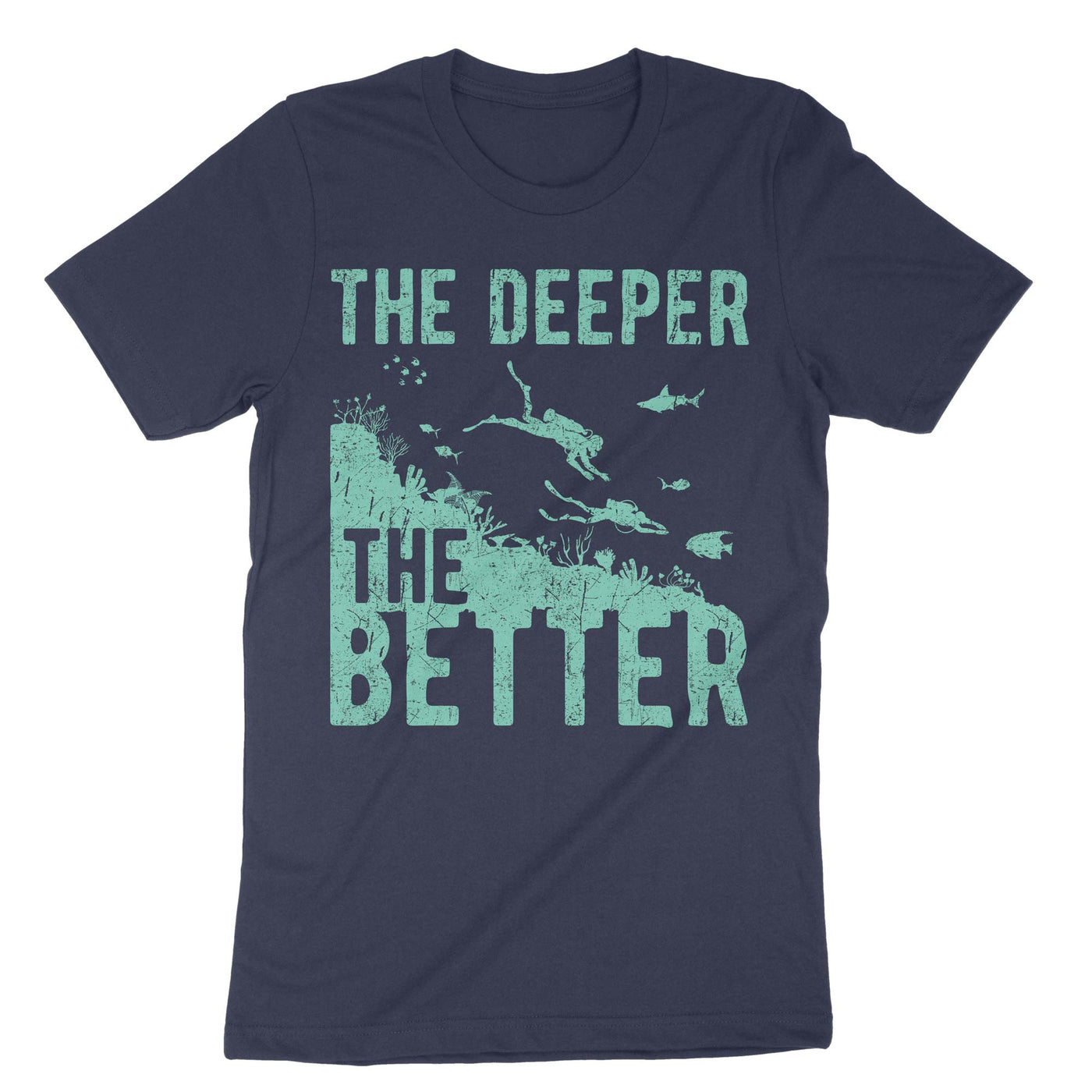 Navy The Deeper The Better T-Shirt#color_navy