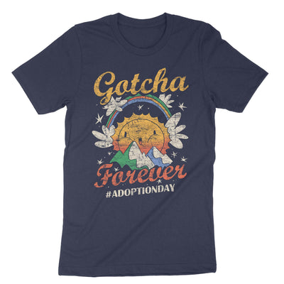 Navy Gotcha Forever Adoption Day T-Shirt#color_navy
