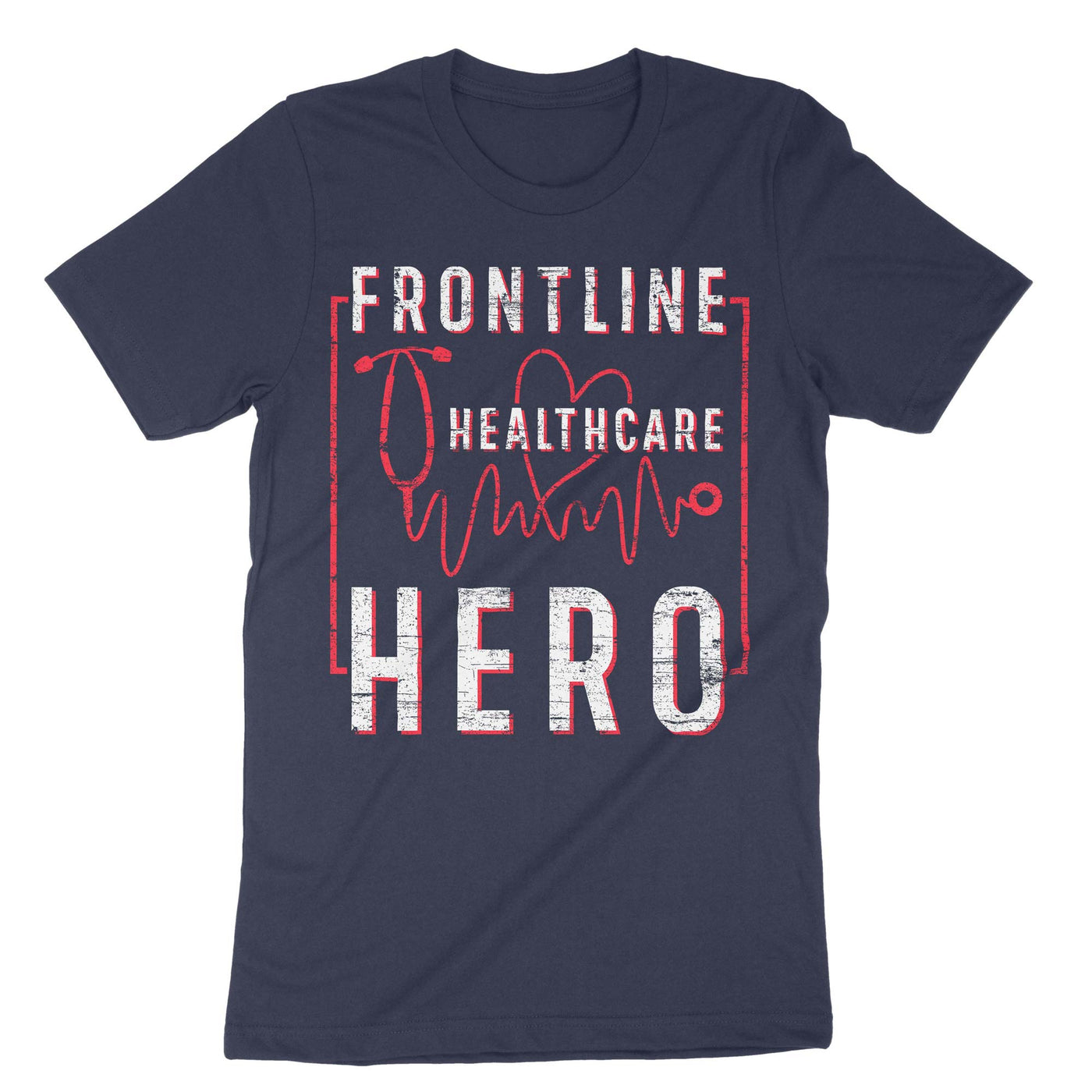 Navy Frontline Healthcare Hero T-Shirt#color_navy