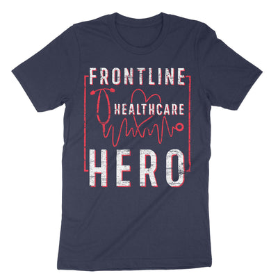 Navy Frontline Healthcare Hero T-Shirt#color_navy
