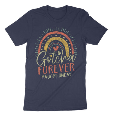 Navy Gotcha Forever Adoption Day T-Shirt#color_navy