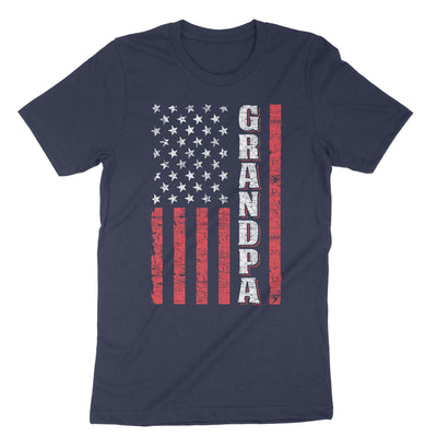 Navy Us Flag Grandpa T-Shirt#color_navy