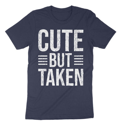 Navy Cute But Taken T-Shirt#color_navy