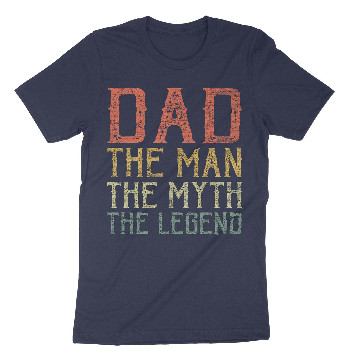 Navy Dad The Man The Myth The Legend T-Shirt#color_navy