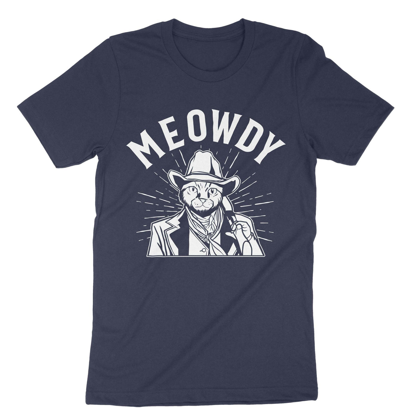 Navy Meowdy T-Shirt#color_navy