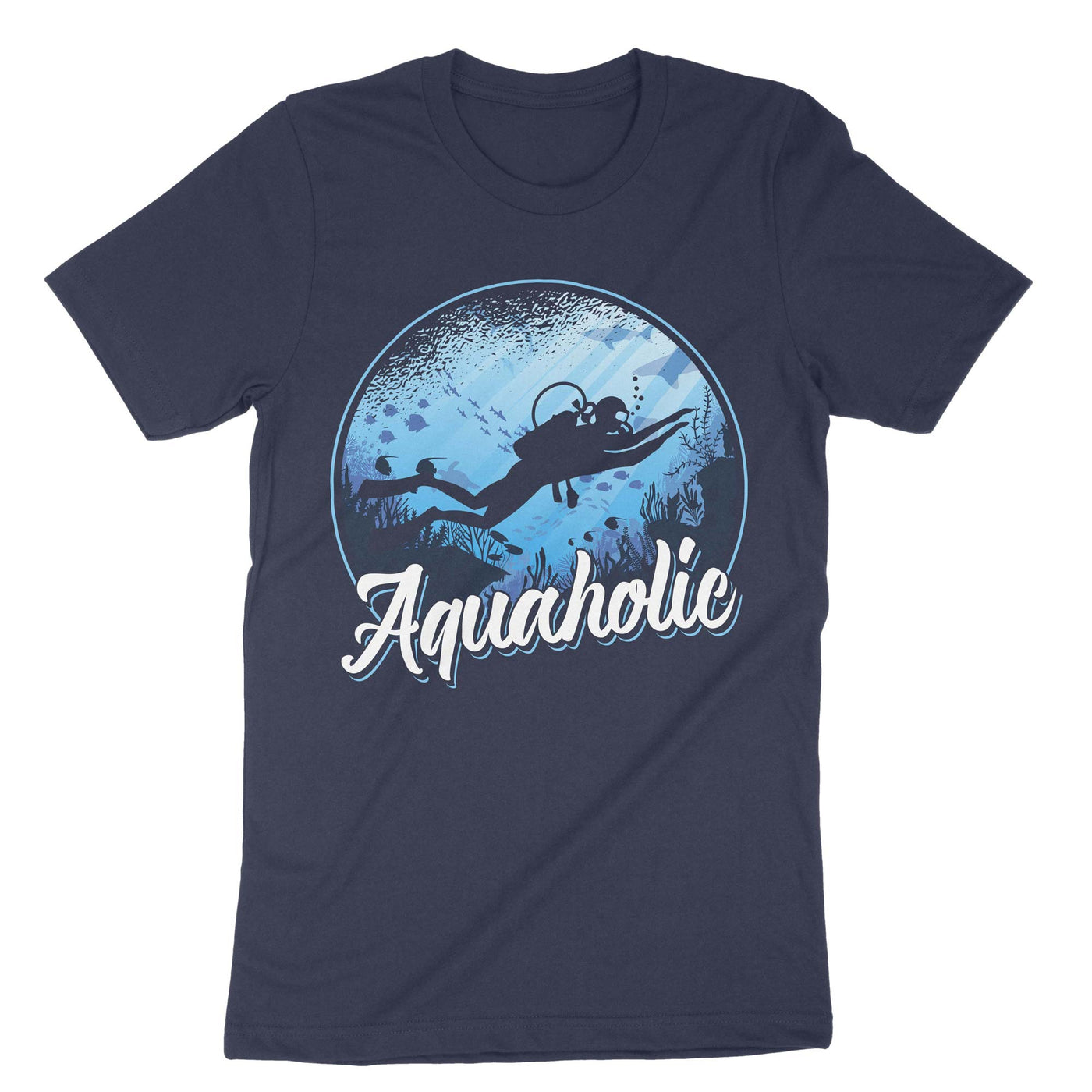 Navy Aquaholic T-Shirt#color_navy