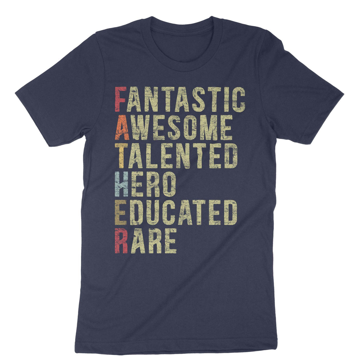 Navy Fantastic Father T-Shirt#color_navy