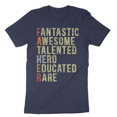 Navy Fantastic Father T-Shirt#color_navy