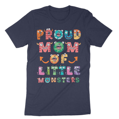 Navy Proud Mom Of Monsters T-Shirt#color_navy
