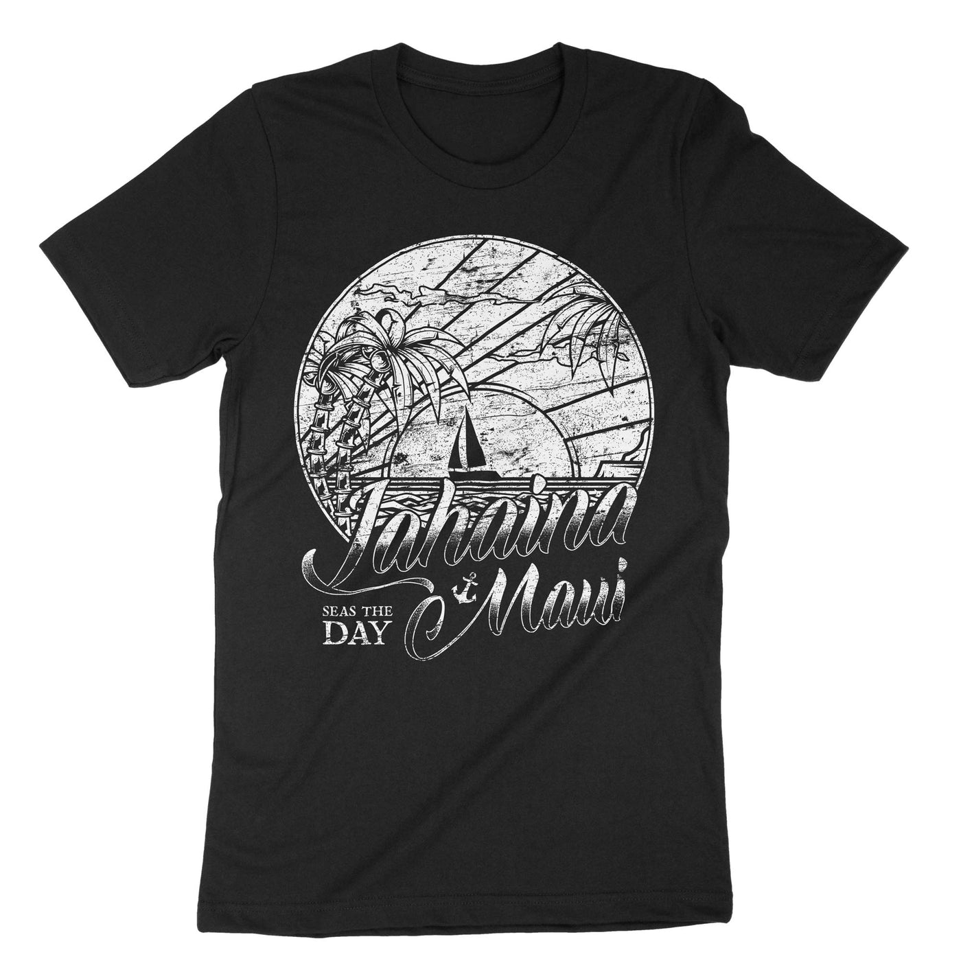 Black Sailing Lahaina Maui T-Shirt#color_black