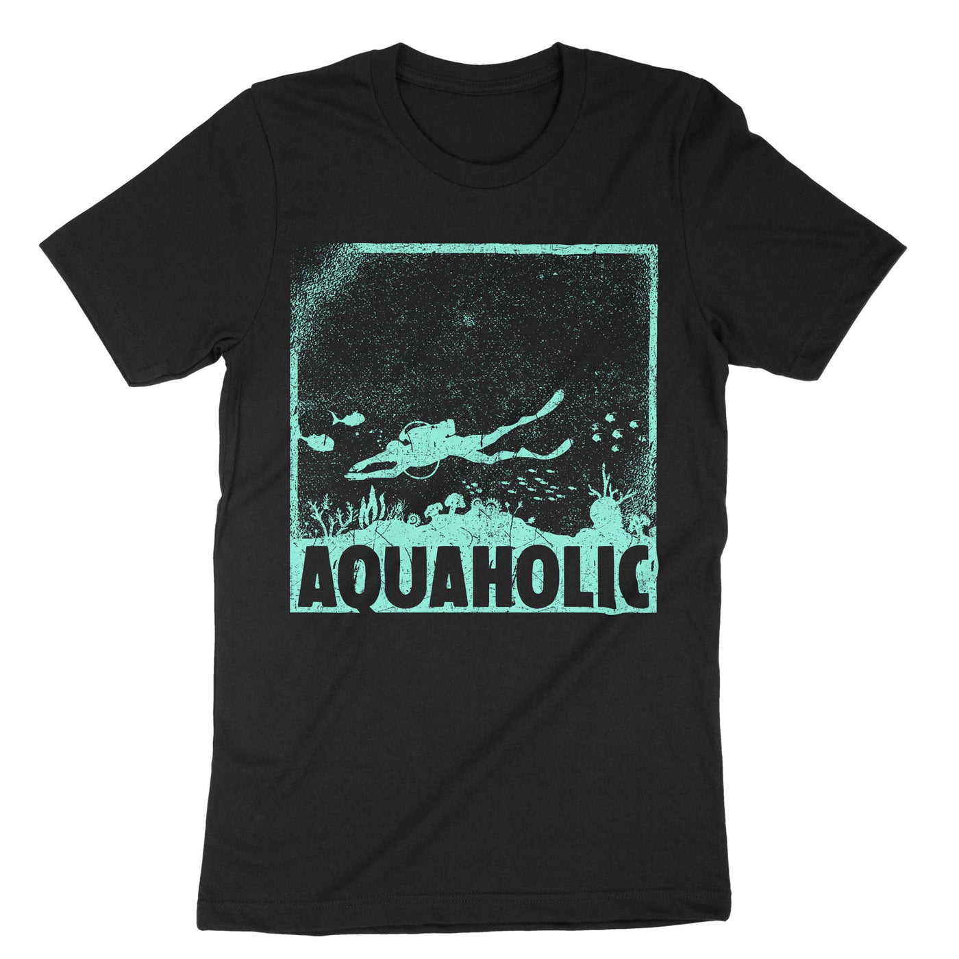 Black Aquaholic T-Shirt#color_black