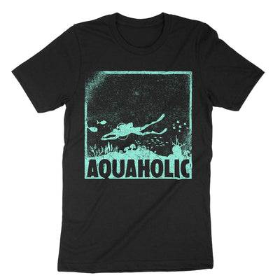 Black Aquaholic T-Shirt#color_black