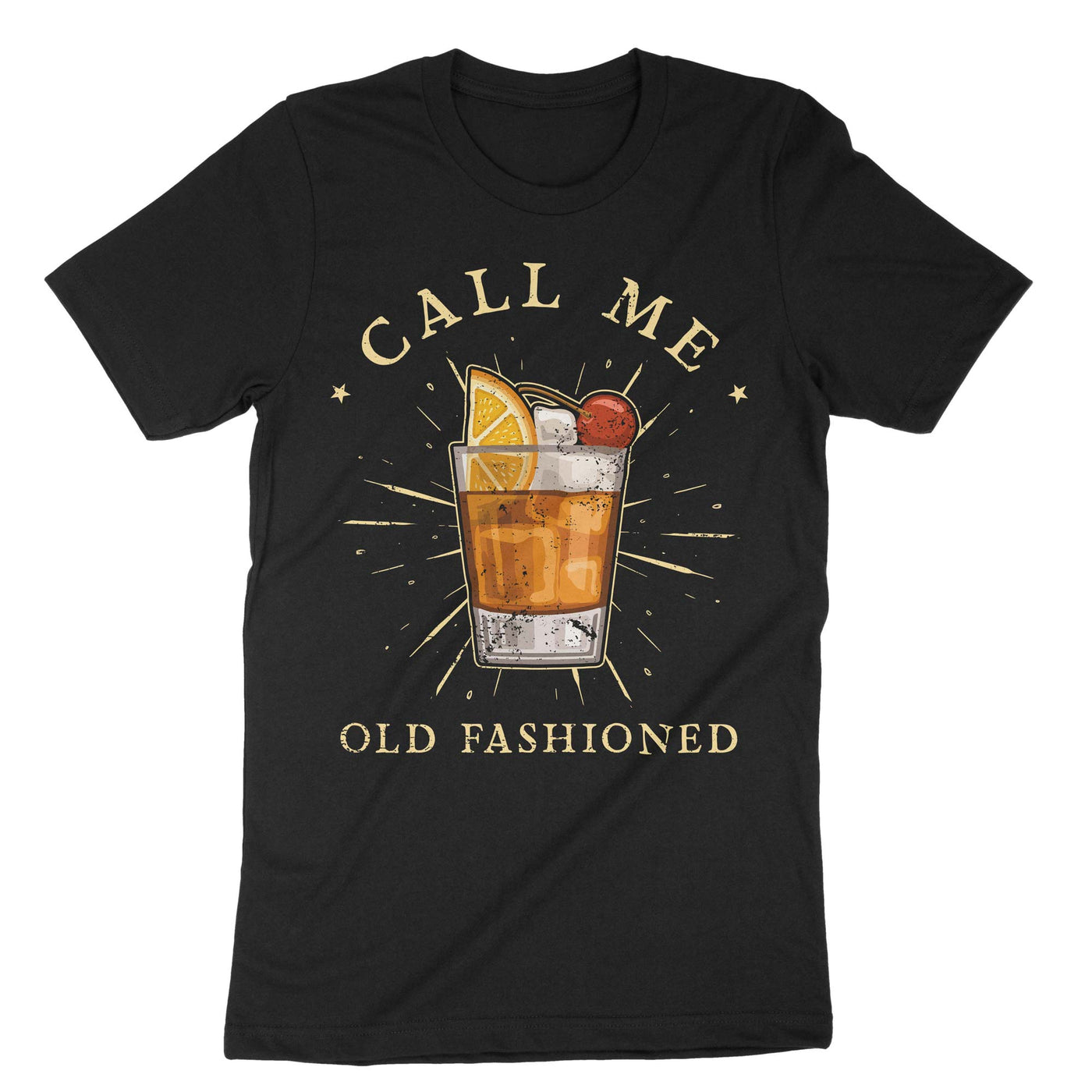 Black Call Me Old-fashioned T-Shirt#color_black