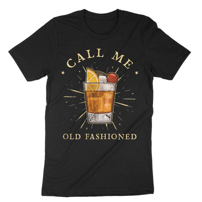 Black Call Me Old-fashioned T-Shirt#color_black