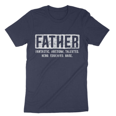 Navy Fantastic Father T-Shirt#color_navy