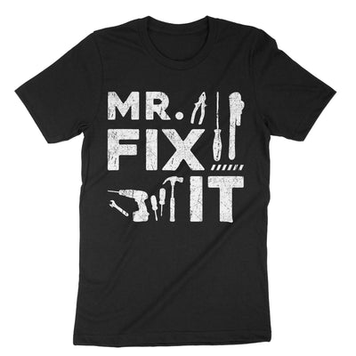 Black Mr Fix It T-Shirt#color_black