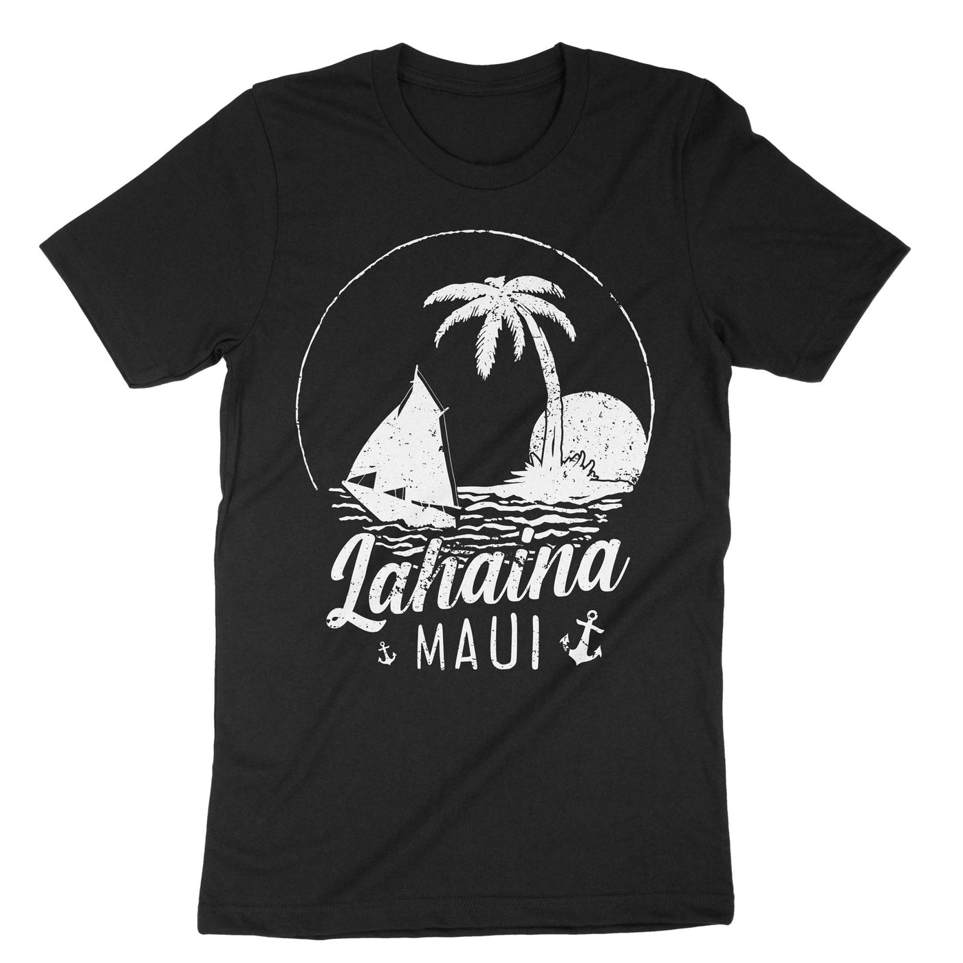 Black Sailing Lahaina Maui T-Shirt#color_black