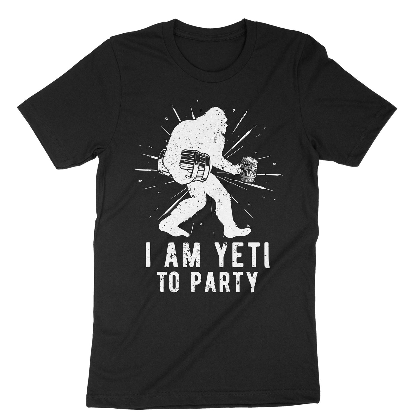 Black I Am Yeti To Party T-Shirt#color_black