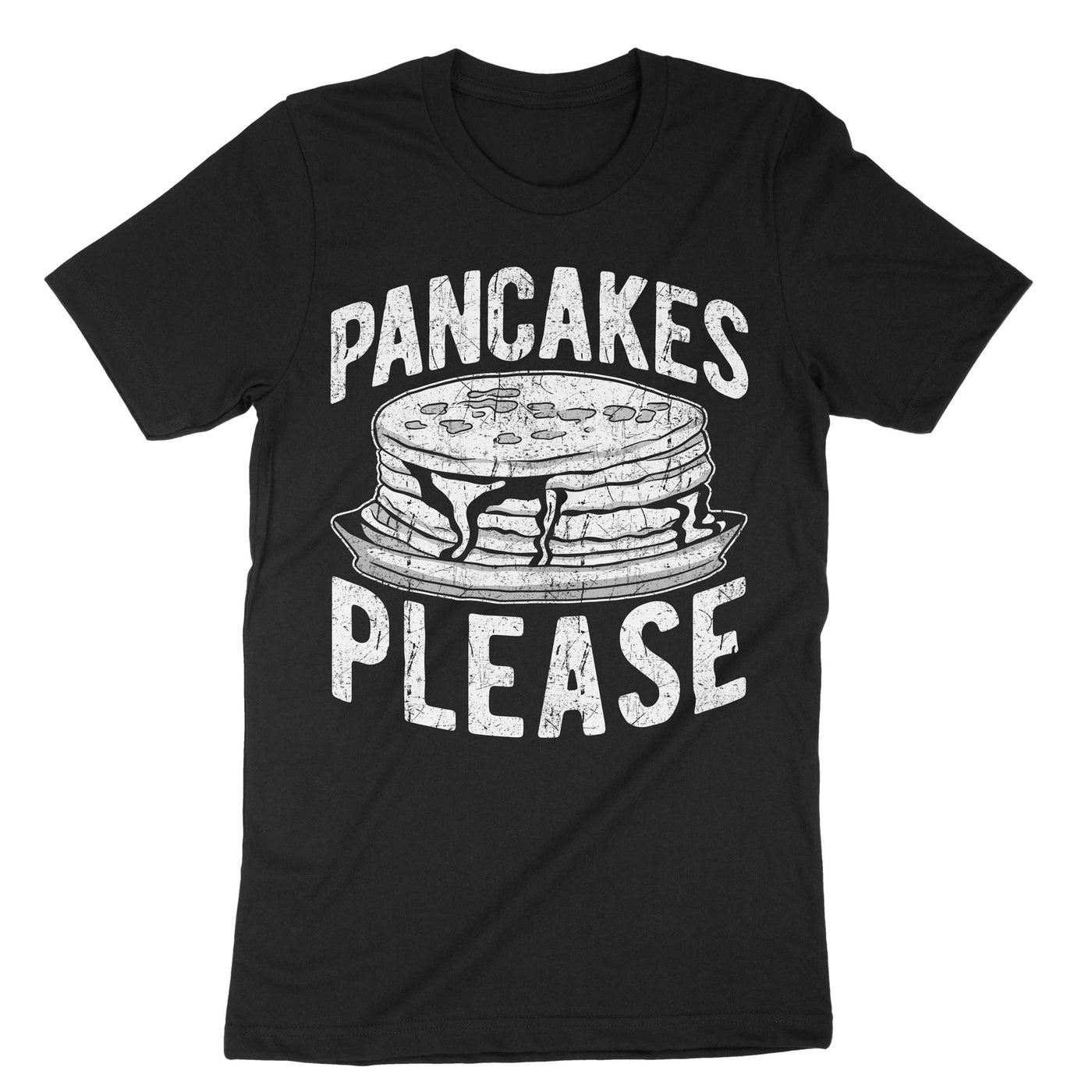 Black Pancakes Please T-Shirt#color_black