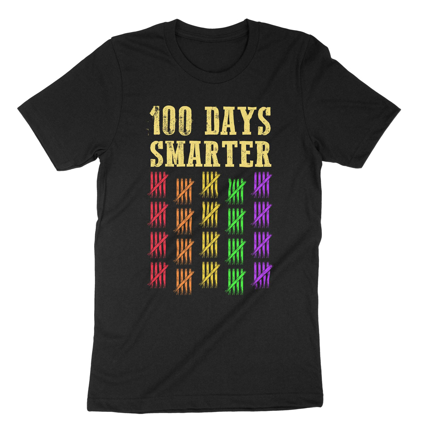 Black 100 Days Smarter School T-Shirt#color_black