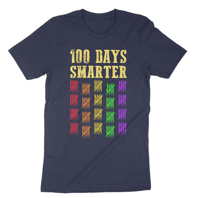 Navy 100 Days Smarter School T-Shirt#color_navy