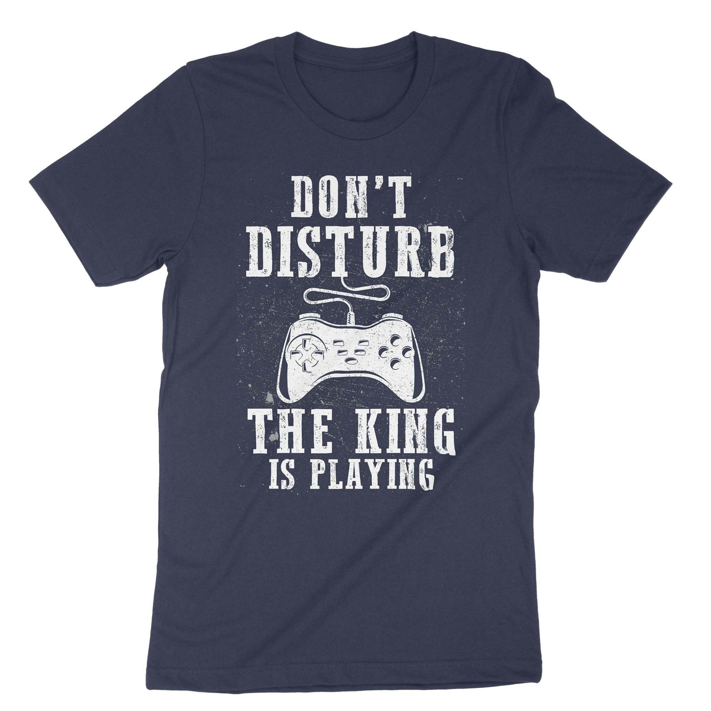 Navy Dont Disturb The King Is Playing T-Shirt#color_navy