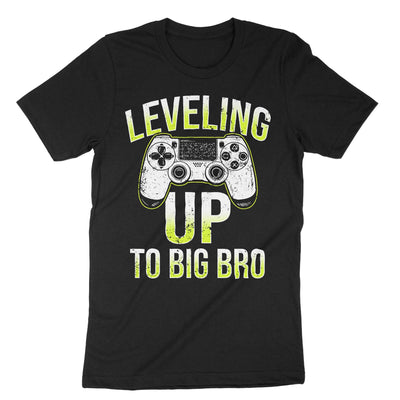 Black Leveling Up To Big Bro T-Shirt#color_black