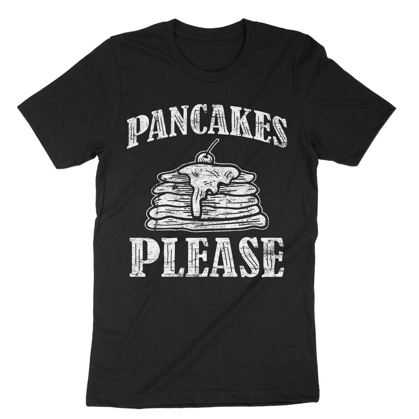 Black Pancakes Please T-Shirt#color_black