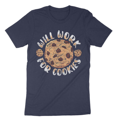 Navy Will Work For Cookies T-Shirt#color_navy
