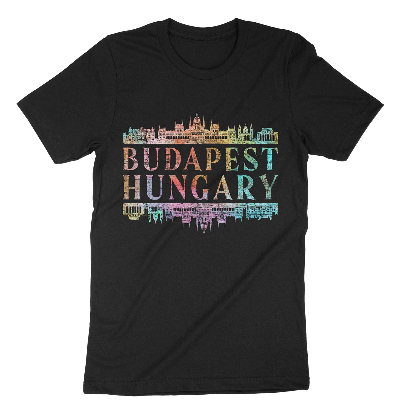 Black Budapest Hungary T-Shirt#color_black