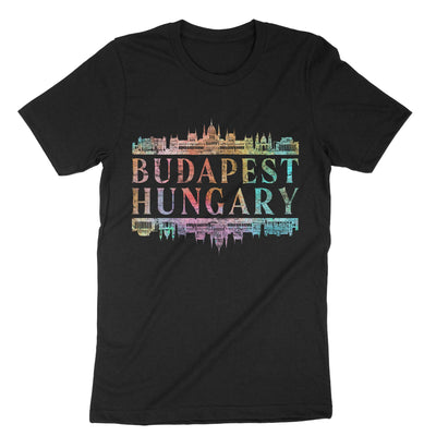 Black Budapest Hungary T-Shirt#color_black