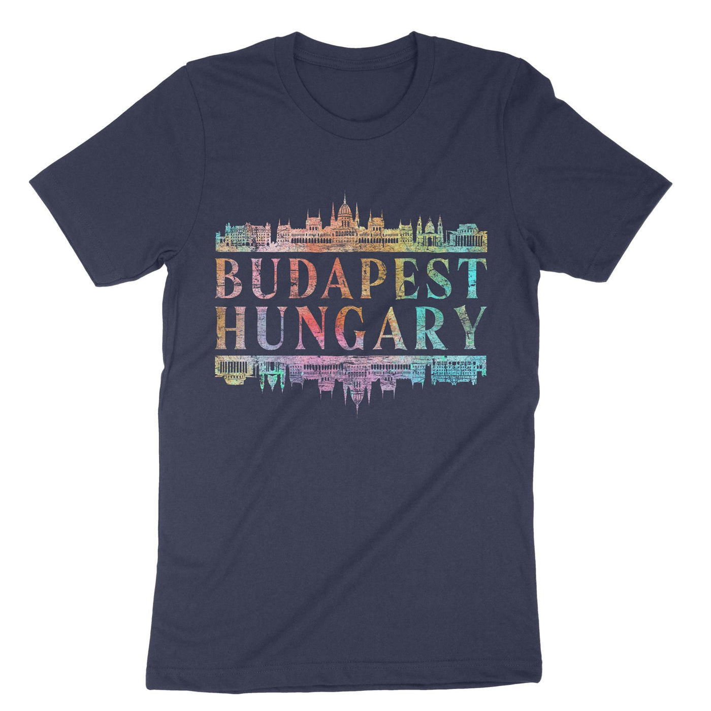Navy Budapest Hungary T-Shirt#color_navy