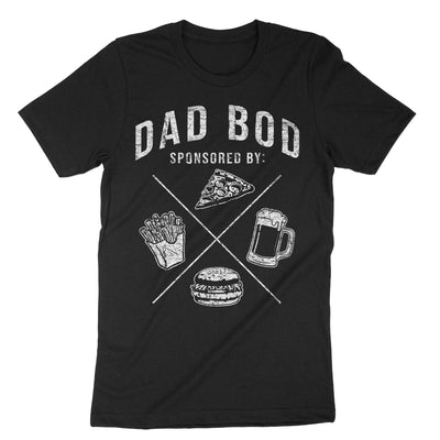 Black Dad Bod Sponsored T-Shirt#color_black
