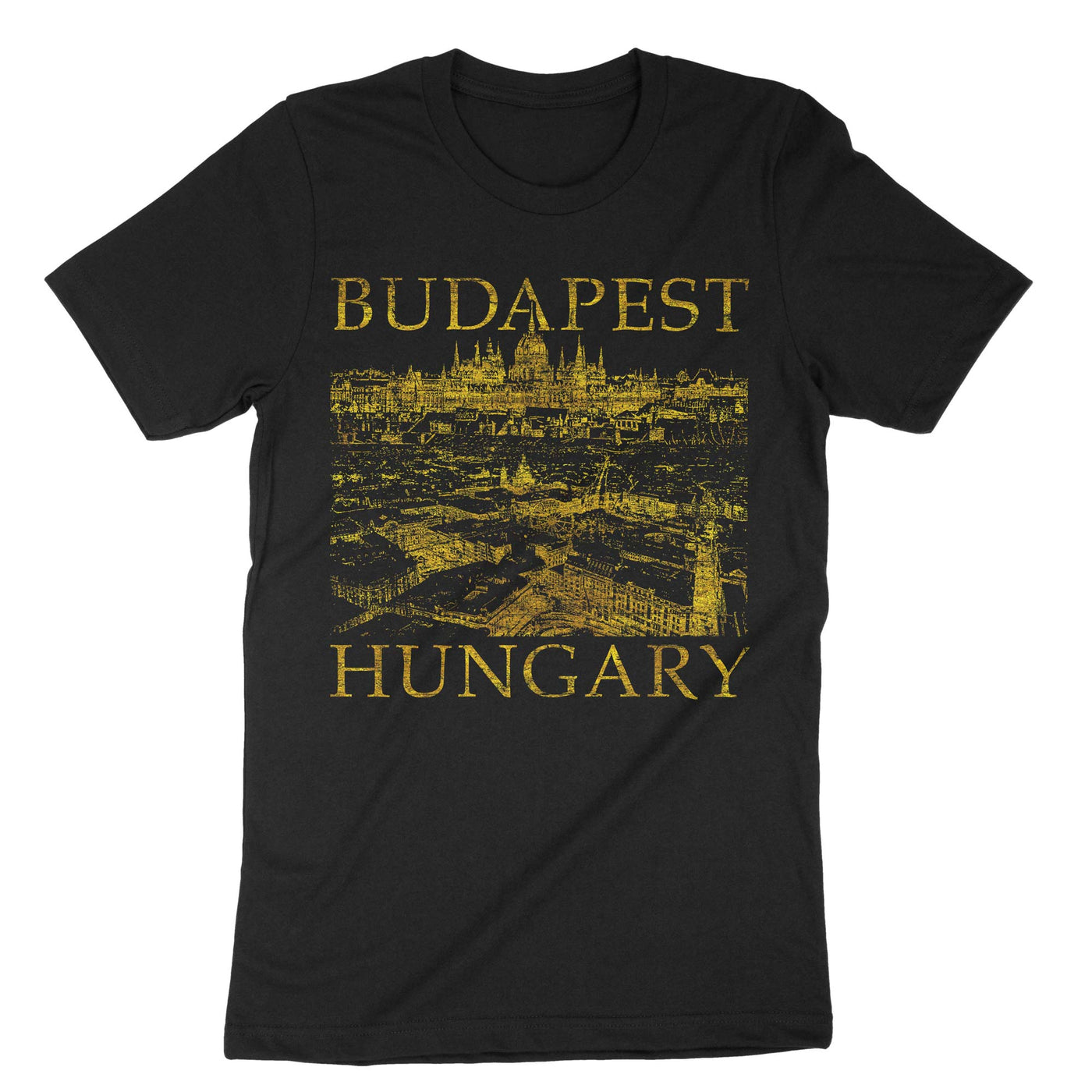 Black Budapest Hungary T-Shirt#color_black