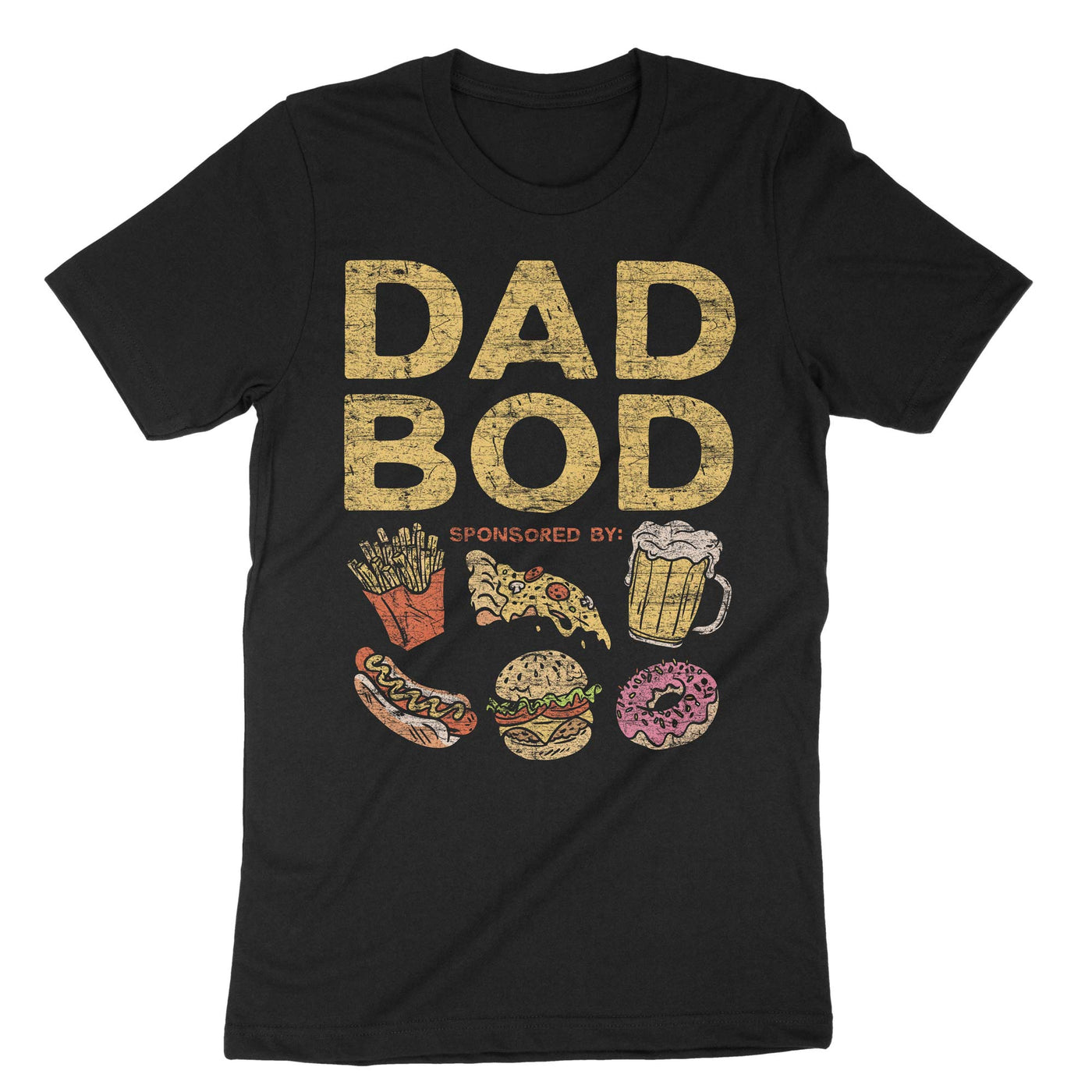Black Dad Bod Sponsored T-Shirt#color_black