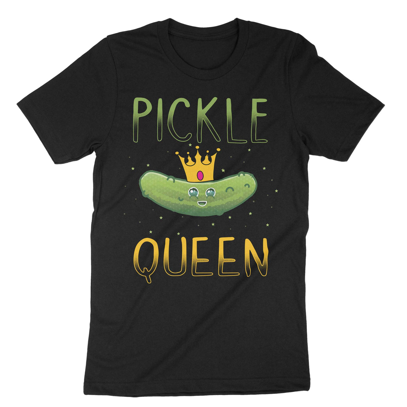 Black Pickle Queen T-Shirt#color_black