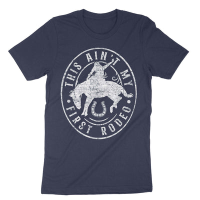 Navy This Ain't My First Rodeo T-Shirt#color_navy