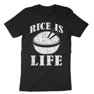 Black Rice Is Life T-Shirt#color_black