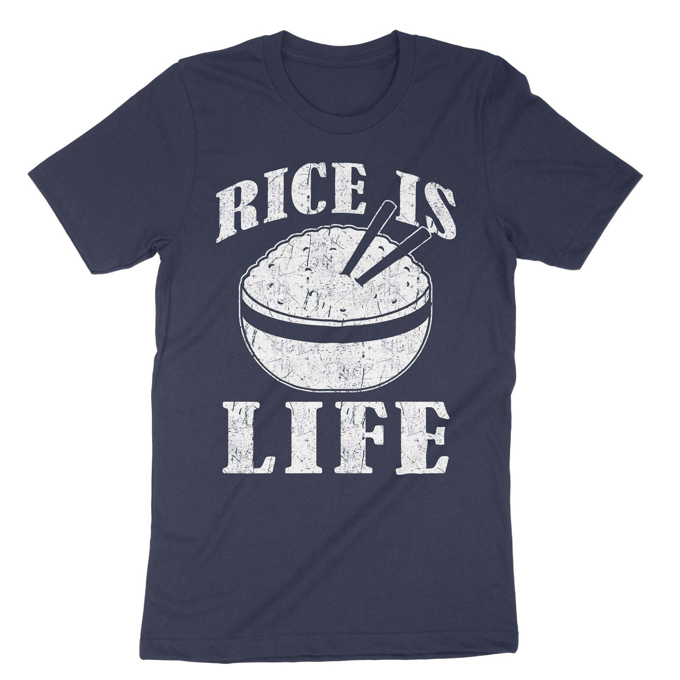 Navy Rice Is Life T-Shirt#color_navy