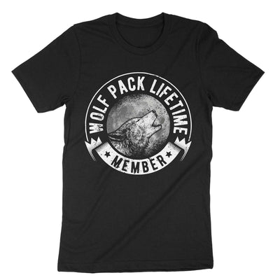 Black Wolf Pack Lifetime Member T-Shirt#color_black