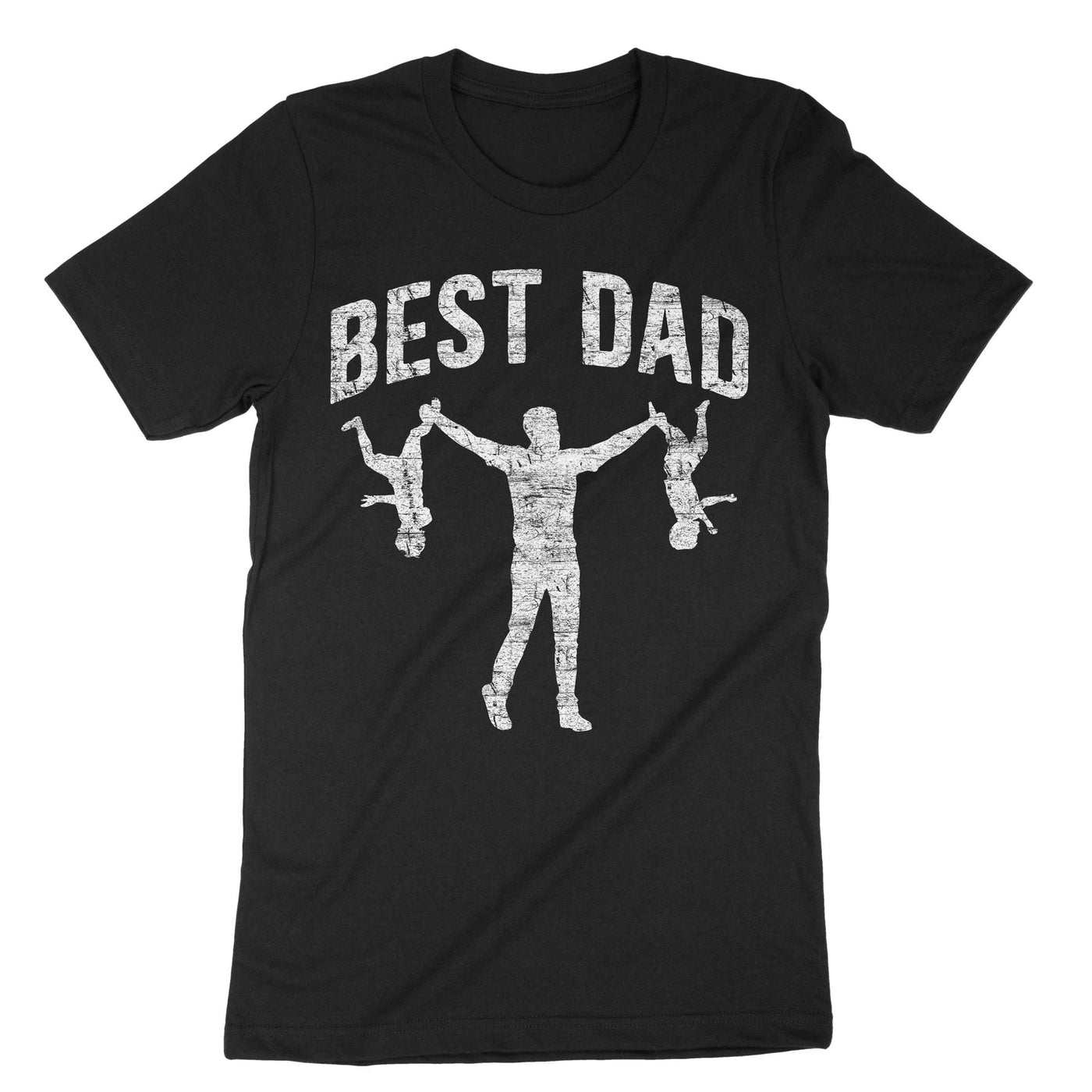 Black Funny Best Dad T-Shirt#color_black