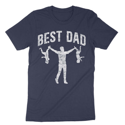 Navy Funny Best Dad T-Shirt#color_navy