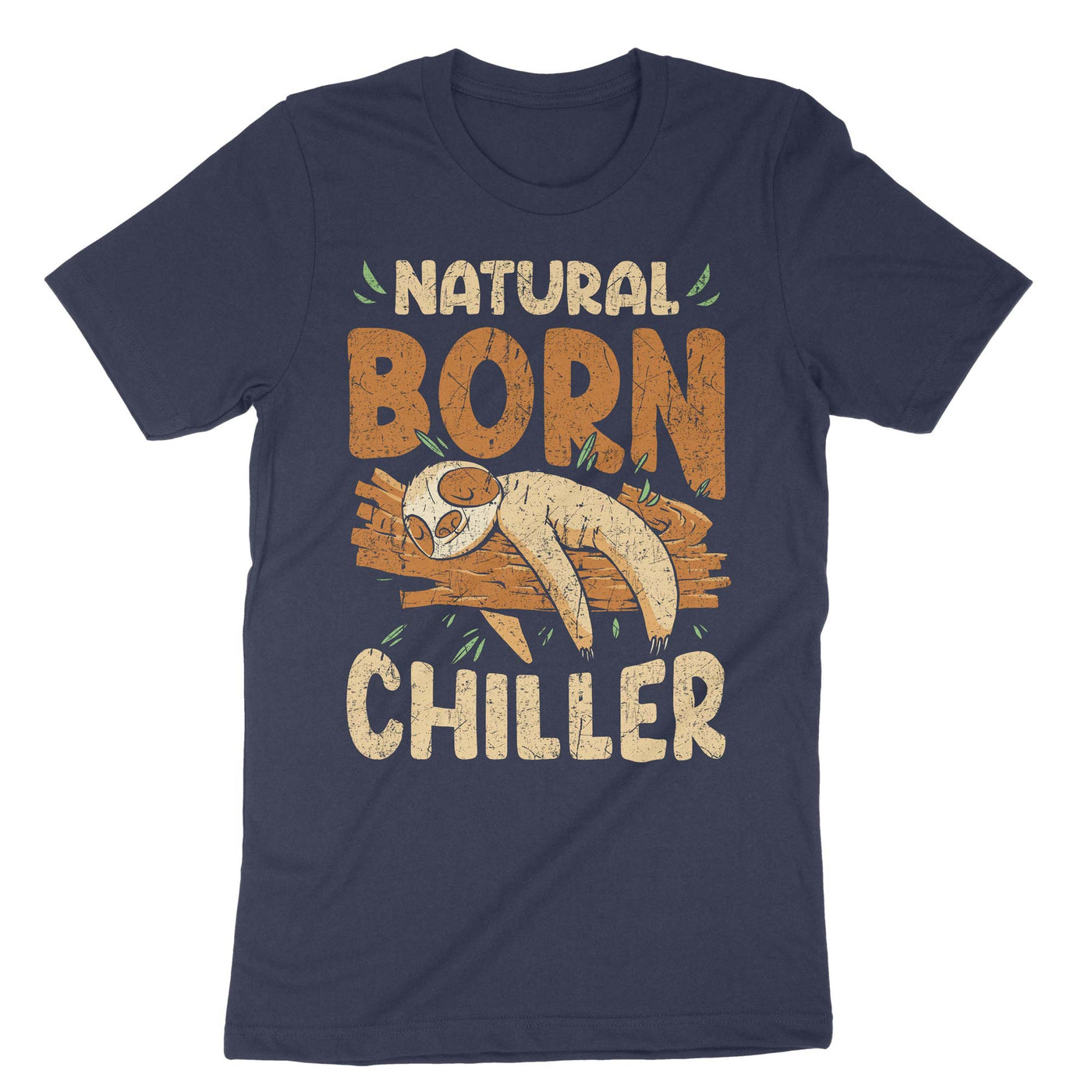Navy Natural Born Chiller T-Shirt#color_navy